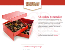 Tablet Screenshot of chocolatesommelier.com